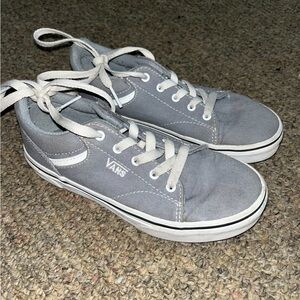 Vans Classic Gray and White Sneakers